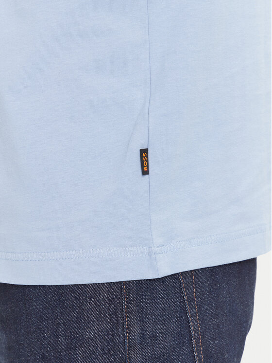 BOSS BOSS Tricou Te_Container 50546920 Albastru celest Regular Fit