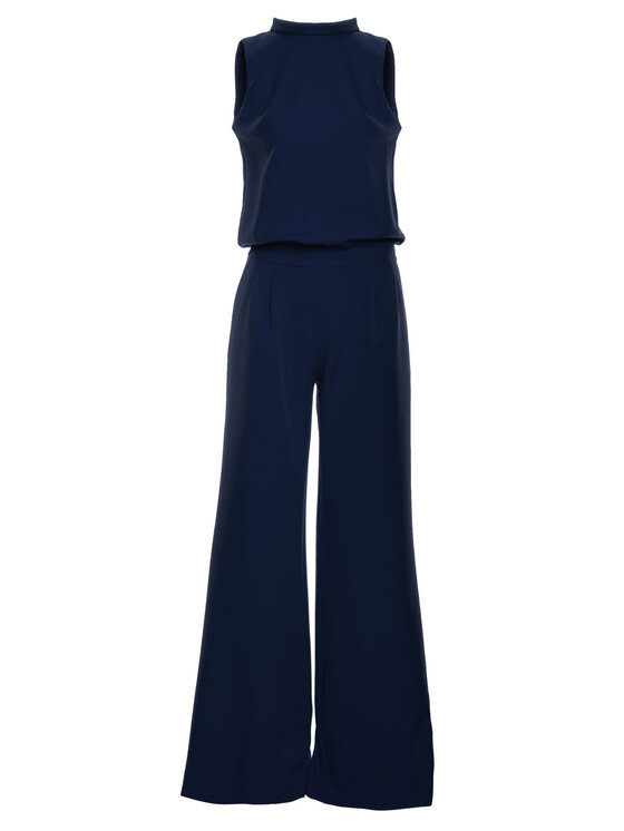 Made of Emotion Made of Emotion Kombinezon M382 Granatowy Wide Leg