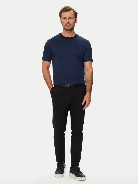 BOSS Boss T-krekls H-Tiburt 431 50518539 Tumši zils Regular Fit