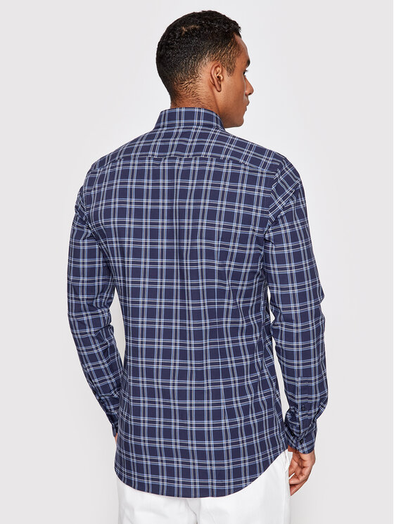 Camicia Hank-Kent C1 50473271 Blu scuro Slim Fit