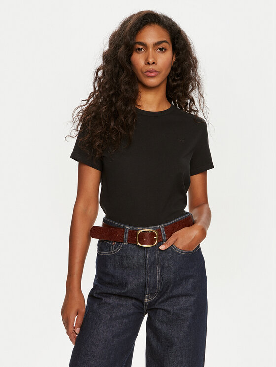 Mustang Tricou Ada 1013929 Negru Regular Fit