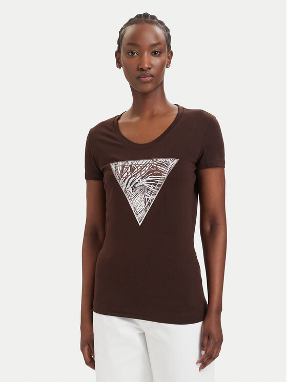 Guess Tricou W6GI19 K3042 Maro Regular Fit