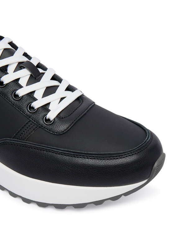 Calvin Klein Calvin Klein Superge City Runner Laceup Lth Mix HM0HM02214 Črna