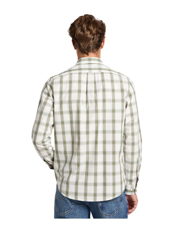 Lee Lee Camicia 112363897 Beige Regular Fit