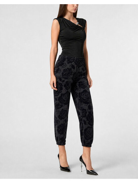 PHILIPP PLEIN PHILIPP PLEIN Teplákové kalhoty 31057 Černá Jogger Fit