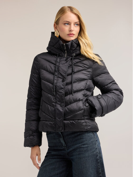 Motivi Motivi Kurtka puchowa F020Q000753N033 Czarny Boxy Fit