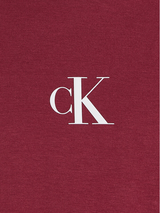 Calvin Klein Jeans Calvin Klein Jeans Футболка Logo IG0IG02136 Бордовий Boxy Fit