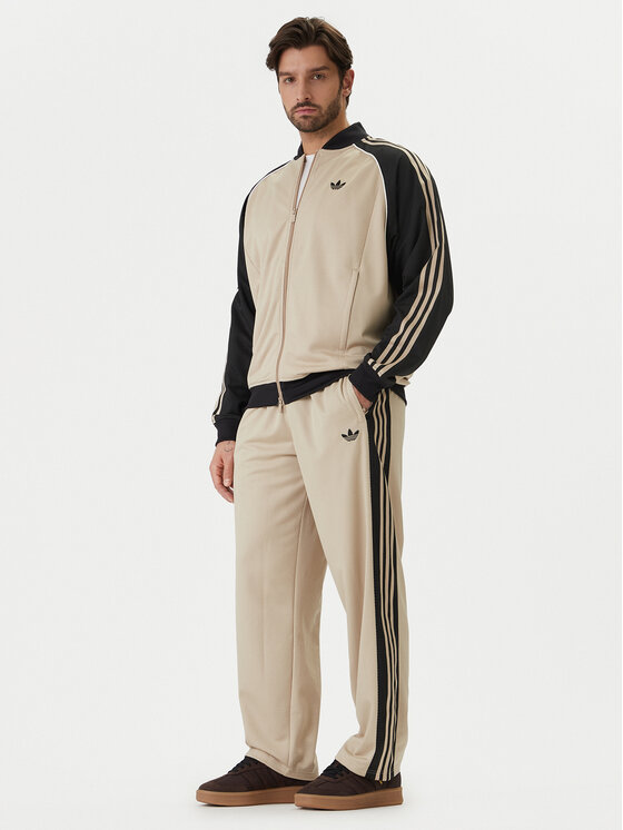 adidas adidas Spodnie dresowe KE0116 Beżowy Loose Fit