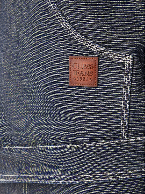 Guess Jeans Guess Jeans Jeansjacke M6BN70 D1868 Dunkelblau Regular Fit