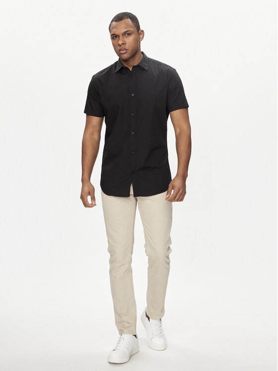 Jack&Jones Jack&Jones Cămașă Joe 12195062 Negru Slim Fit