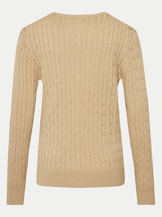 Gant Gant Pulover 4800100 Bej Slim Fit