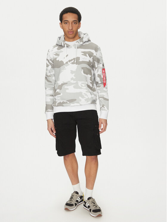 Alpha Industries Alpha Industries Суитшърт Back Print 178318 Сив Regular Fit