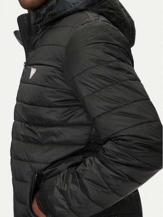 Guess Jeans Guess Jeans Пуховик M5RL99 WHAB2 Чорний Regular Fit