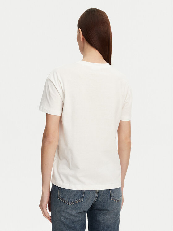 Marc O'Polo Denim Marc O'Polo Denim T-krekls 500 0005 916 Balts Relaxed Fit