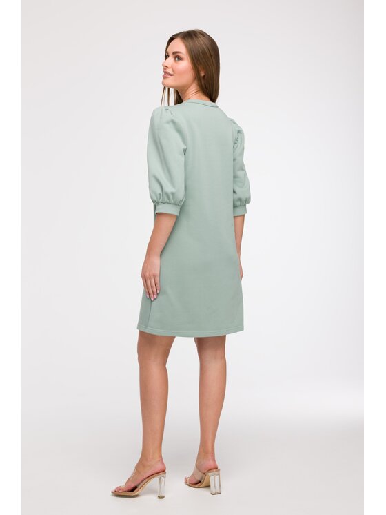 BeWear BeWear Letní šaty B291 Zelená Comfortable Fit