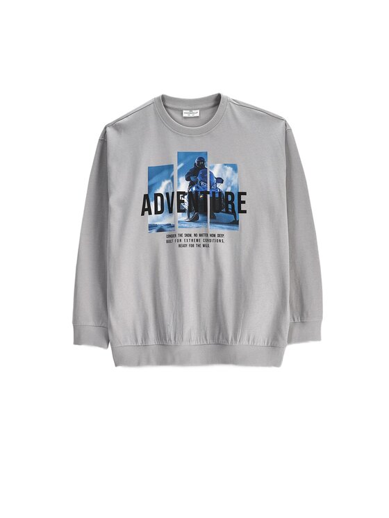 Coccodrillo Coccodrillo Longsleeve ZC6143103WBJ-019 Szary Regular Fit