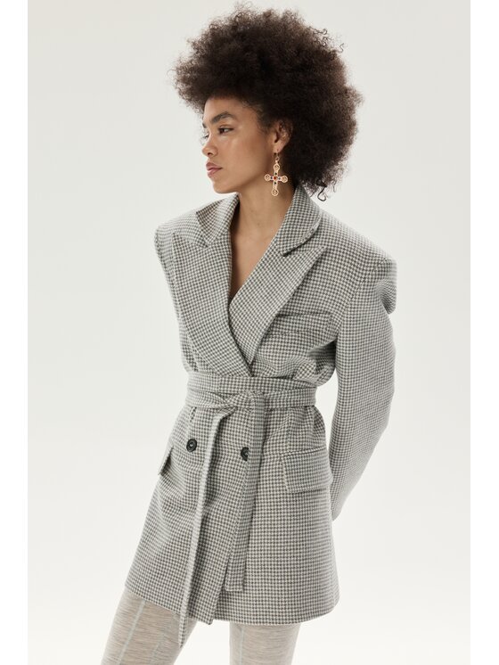 Laretaggio Laretaggio Marynarka VARI WOOL BLAZER Szary Casual Fit