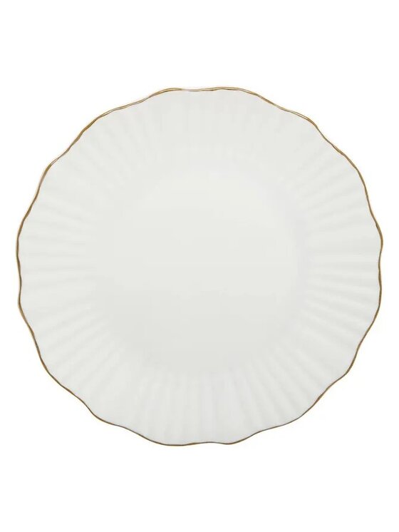 MIAhome MIAhome Komplet talerzy porcelanowych deserowych 6 szt. Daphne Biały