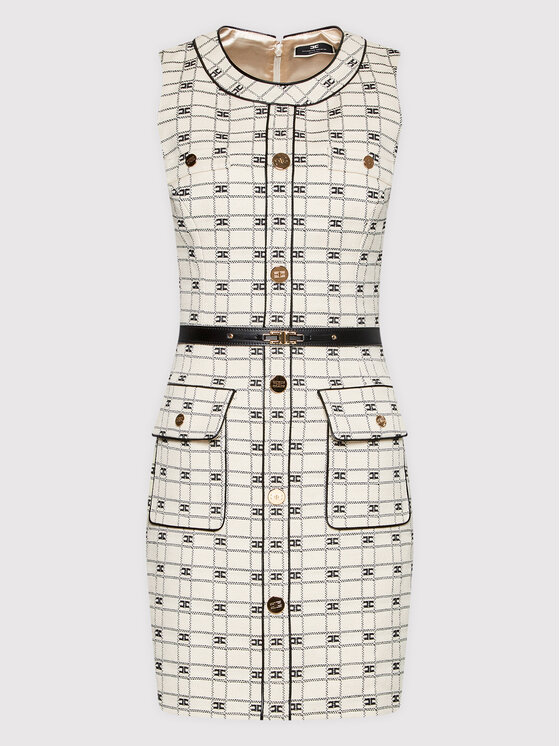 Elisabetta Franchi Elisabetta Franchi Coctailkleid AB-047-21E2-V620 Beige Slim Fit