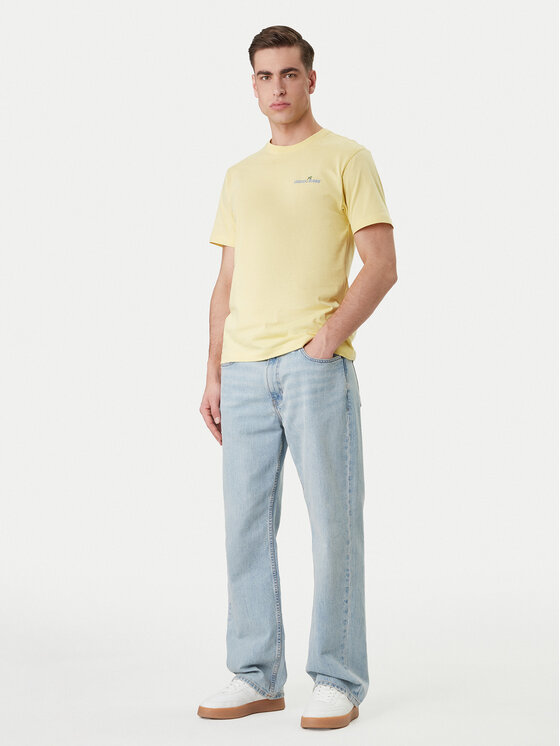 Guess Jeans Guess Jeans T-krekls M6GIC0 K8HM0 Dzeltens Regular Fit