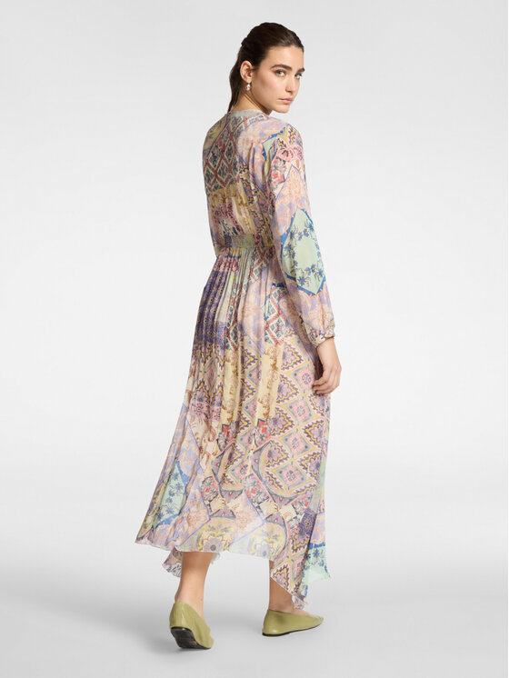 Elena Mirò Elena Mirò Sukienka wieczorowa 7081P000291N043 Fioletowy Regular Fit