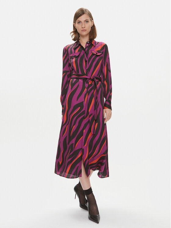 Pinko Rochie tip cămașă Assente 100909 A1B7 Roz Regular Fit