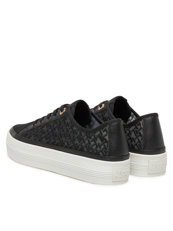 Tommy Hilfiger Tommy Hilfiger Sneakersy Vulc Embroidered Sneaker FW0FW08685 Čierna