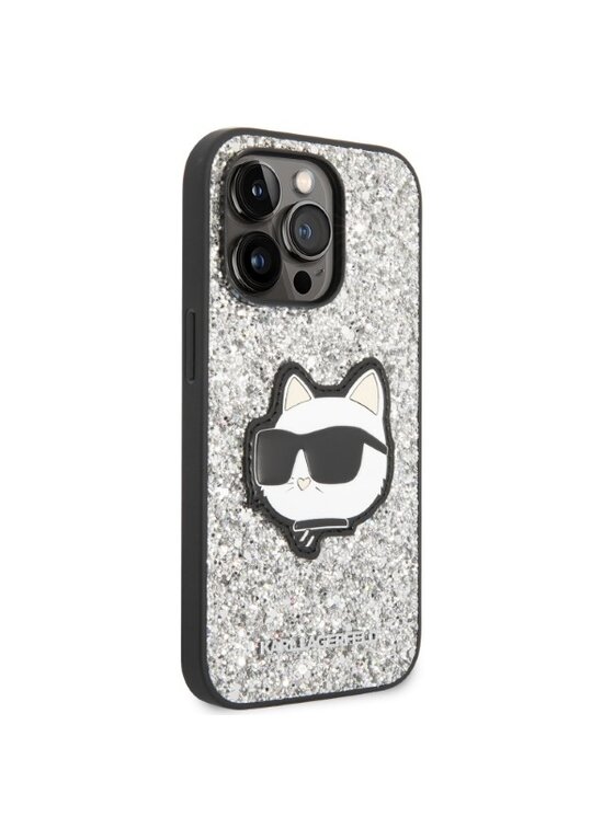 KARL LAGERFELD KARL LAGERFELD Etui na telefon iPhone 14 Pro Srebrny