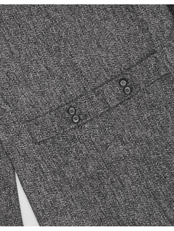 Borgio Borgio Płaszcz wełniany rivara_sz Szary Slim Fit