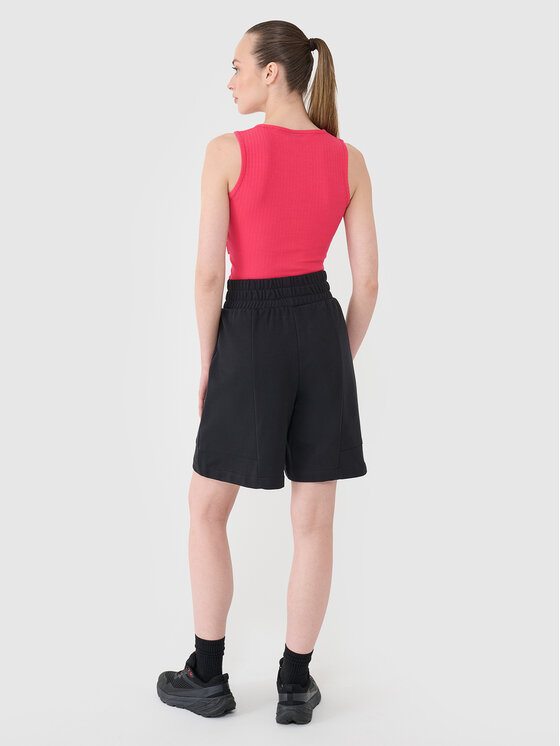 4F 4F Szorty sportowe SS MIDSHOP TEXTILE Czarny Regular Fit