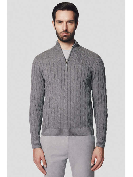 Sweter Lancerto, Rozmiar L, Szary, Vetle SW073224000090
