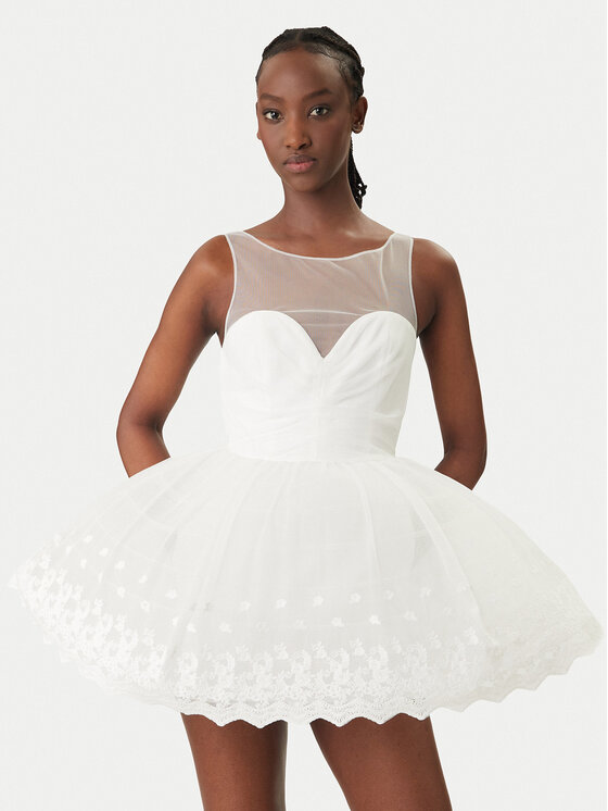 Bardot Bardot Abito da cocktail Hilda Hoop 60223DB Bianco Regular Fit