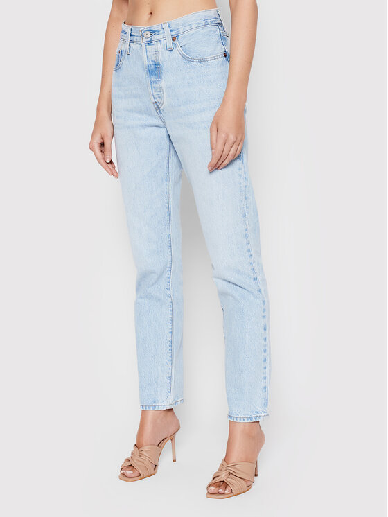 Levi's® Jeans Hlače 501® Crop 36200-0124 Svetlo Modra Cropped Fit