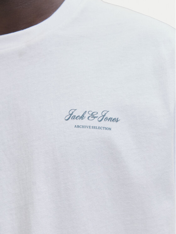 Jack & Jones Jack & Jones Tricou Earchive 12287990 Alb Regular Fit