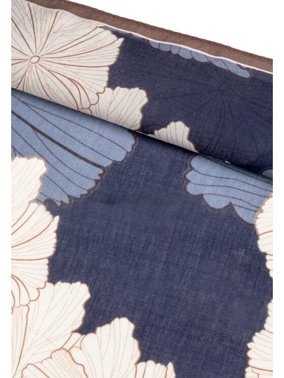 ALLORA BE UNIQUE ALLORA BE UNIQUE Foulard 70% cotton, 30% silk Blu