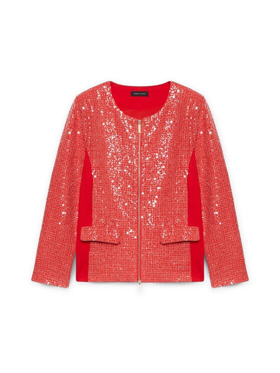 Fiorella Rubino Fiorella Rubino Kurtka przejściowa Q501T000178N016 Czerwony Boxy Fit
