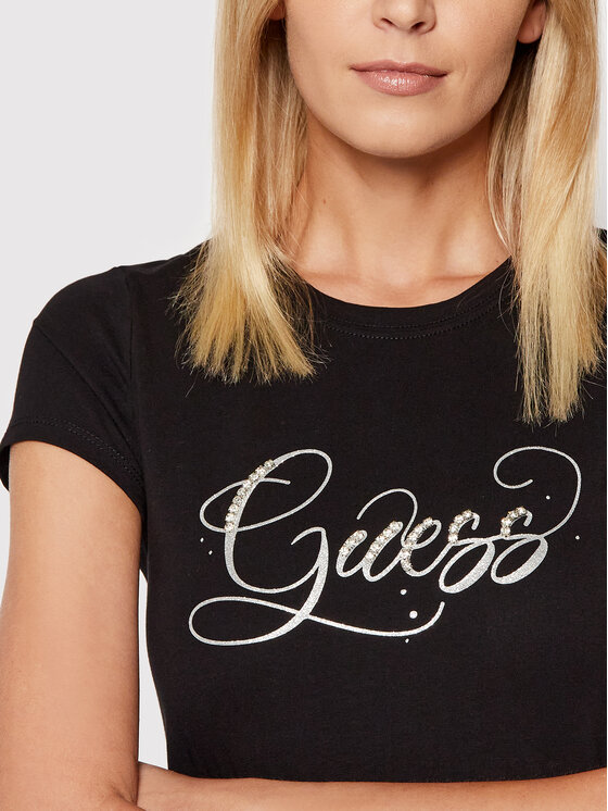 T-shirt W2GI24 KA0Q1 Nero Regular Fit