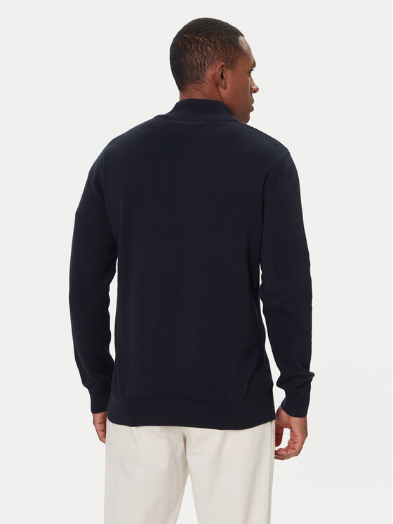 Barbour Barbour Пуловер Half Zip MKN1074NY91 Тъмносин Regular Fit