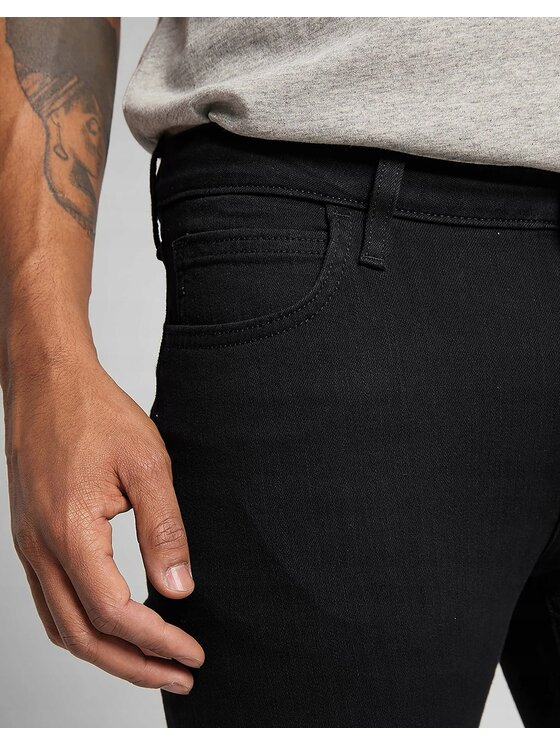 Lee Lee Jeansy Malone Czarny Skinny Fit