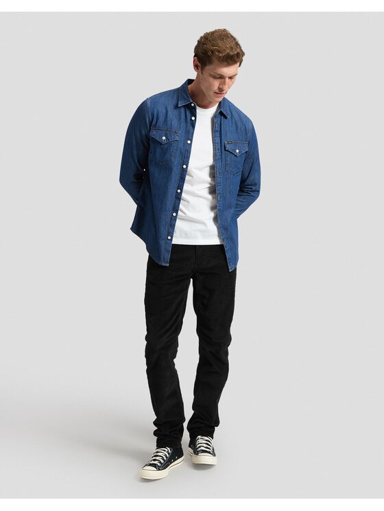 Lee Lee Koszula REGULAR SHIRT Niebieski Regular Fit