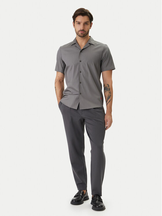 HUGO HUGO Marškiniai Ellino 50560584 Pilka Relaxed Fit