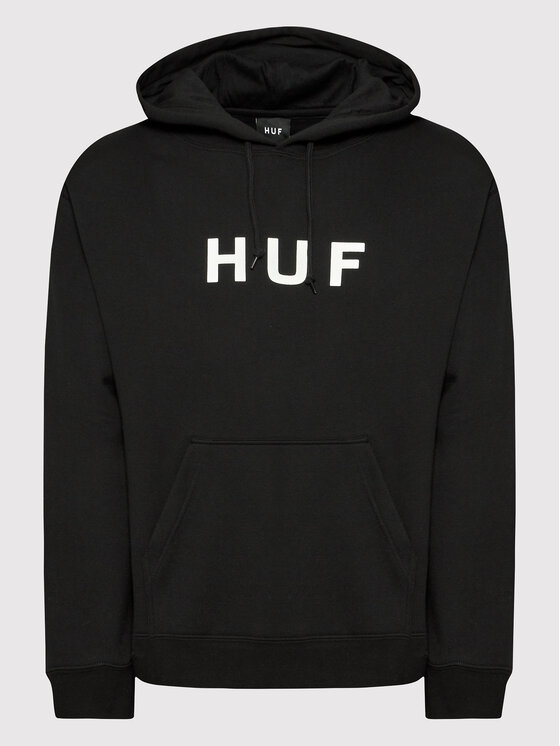 HUF HUF Суитшърт Essentials Og Logo PF00490 Черен Regular Fit