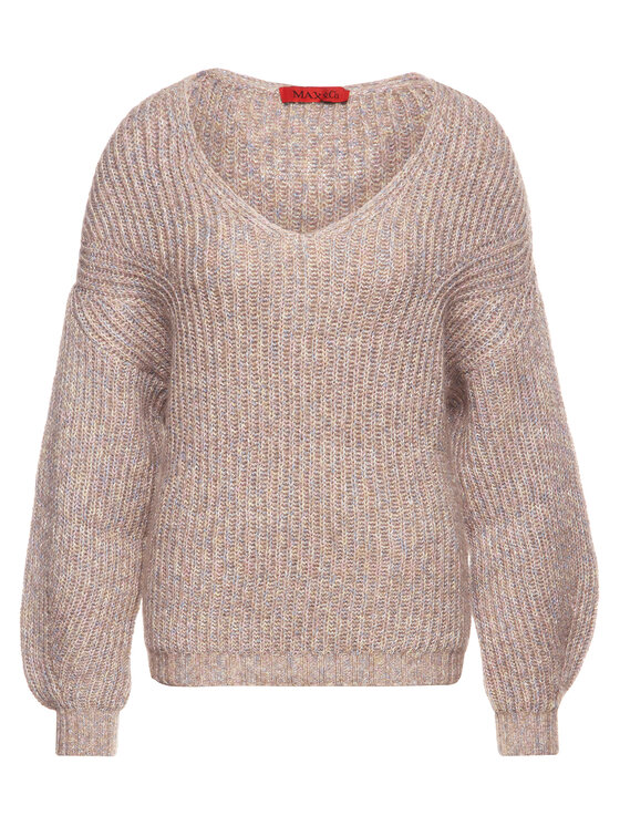MAX&Co. MAX&Co. Sveter 63648819 Hnedá Slim Fit
