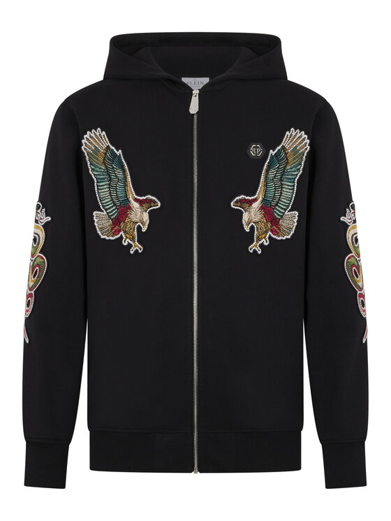 PHILIPP PLEIN PHILIPP PLEIN Bluza 29013 Czarny Athletic Fit
