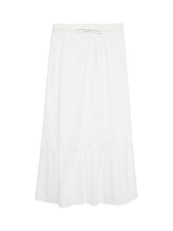 Vero Moda Vero Moda Midi sukňa Vmtrine 10343485 Biela Regular Fit
