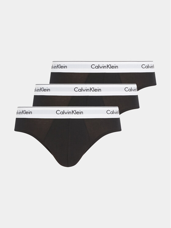 Calvin Klein Underwear Set Od 3 Para Muških Slip Gaća 000NB2379A Crna