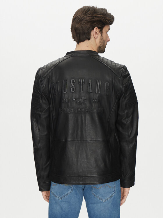 Mustang Mustang Giacca di pelle Tigha 310-24-052 Nero Regular Fit