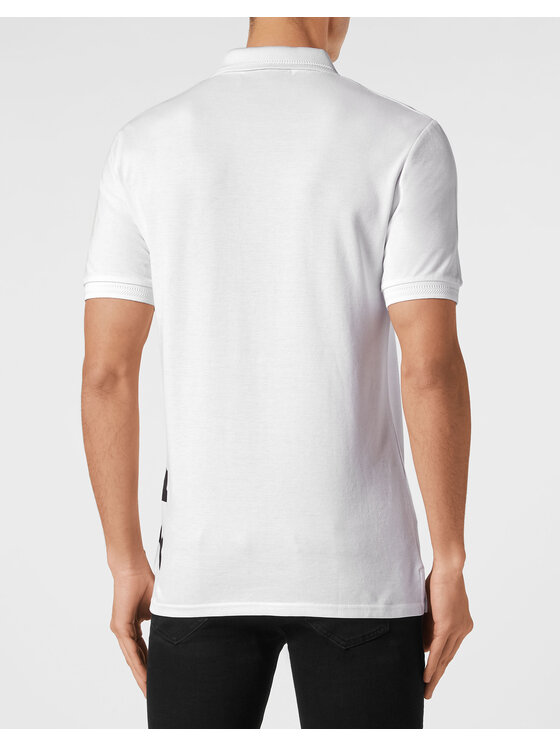 PHILIPP PLEIN PHILIPP PLEIN Polokošeľa 9833 Biela Slim Fit