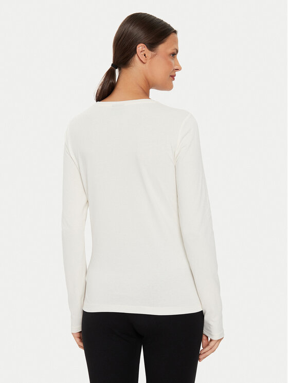 EA7 Emporio Armani EA7 Emporio Armani Blusa 6DTT13 TJDZZ 1120 Écru Slim Fit
