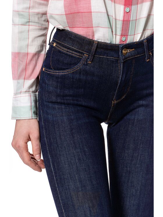 Wrangler Wrangler Jeansy SUPER SKINNY Niebieski Skinny Fit